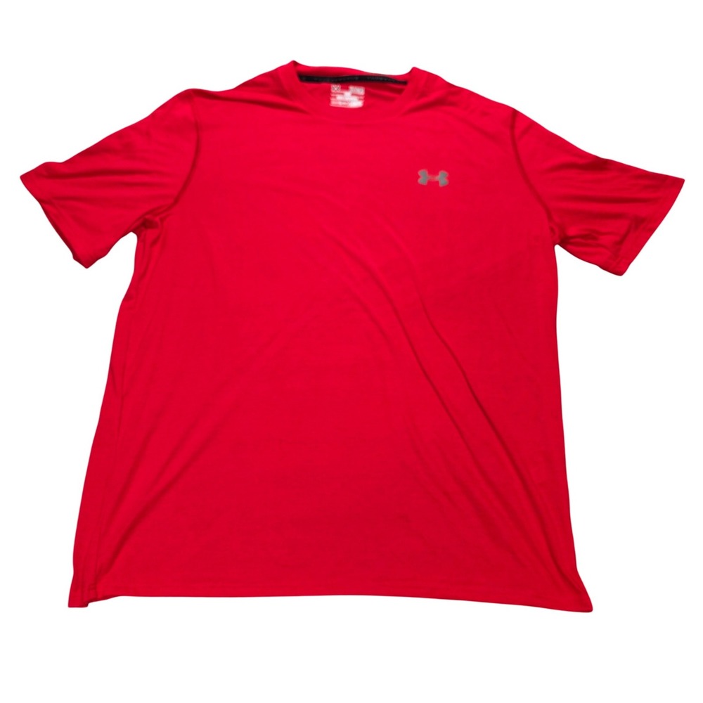 Under Armour Heatgear Threadborne Siro T-Shirt Men's XL Loose Red Short Sleeve